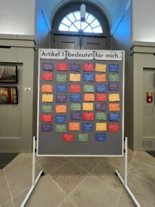 Bilderwand zu Artikel 1 GG