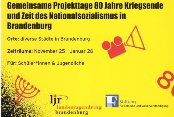 Flyer Bildungsinitiative Brandenburg: 80 Jahre Kriegsende